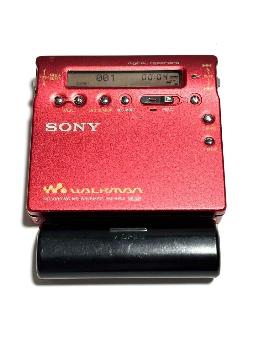 SONY MZ-R909 ポータブルMDプレーヤー 赤 SONY MZ-R909 ポータブルMD