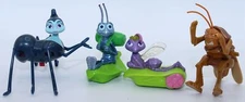VTG Disney Pixar A Bug's Life Flik Hopper Princess Atta McDonalds Toy Figure 4Pc