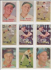 1957 TOPPS BASEBALL CARD SINGLES (179-263) up to 25% DISCOUNT