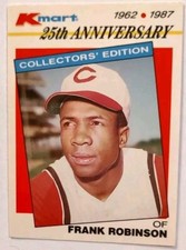 1987 Frank Robinson 25 th Anniversary Card # 10