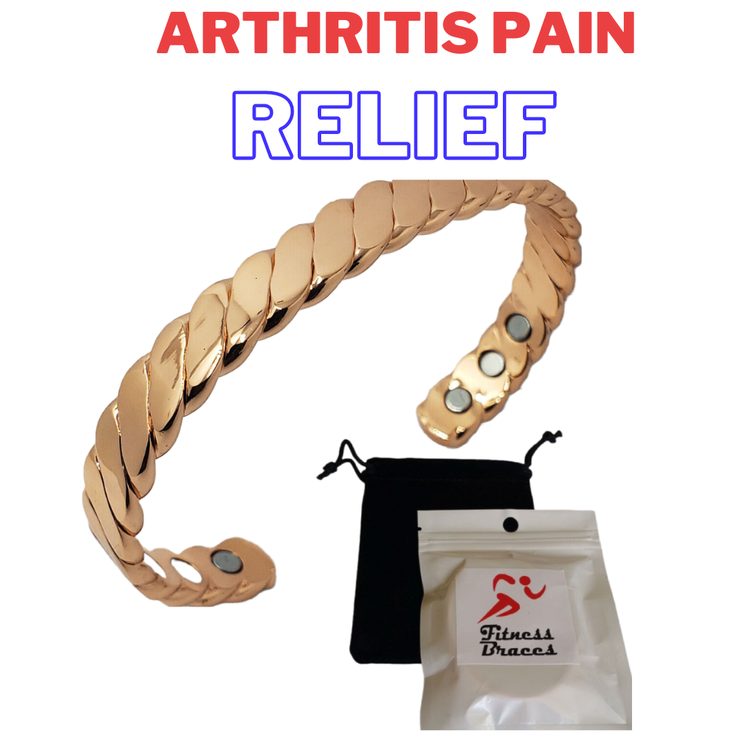 Copper Bracelet Golf Arthritis Pain Relief MEN WOMEN Cuff w/FREE Pouch eBay