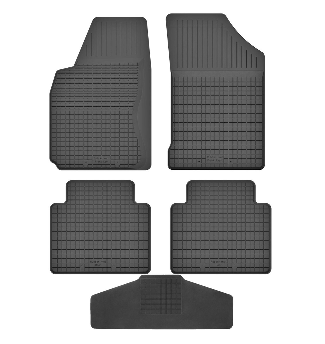 Fußmatten Vorne 2er Set Für Nissan Note 1 E11 2005-2013 Gummi Gumimatten