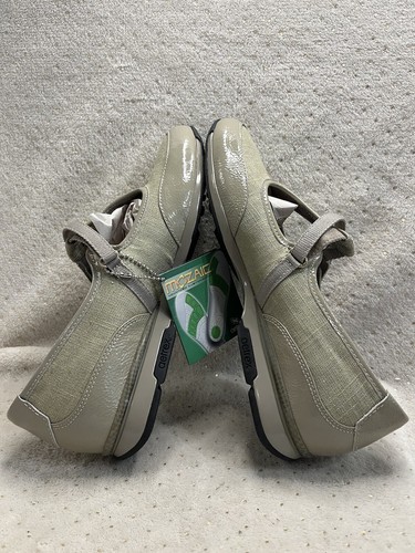Womens 8.5 A/B Aetrex Jackie Taupe T Strap EE93W - Picture 5 of 10