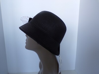 August Hats Black Feathered Women\'s Hat Cloche Summer August Hats Feather Flower Cloche Hat, Black, OS | eBay main image 4