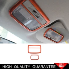 For Honda HR-V Vezel 2016-2022 Bright Orange Front Rear Reading Light Cover Trim