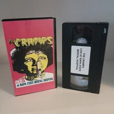 The Cramps Live At Napa State Mental Hospital VHS Punk Rock Concert Psychobilly