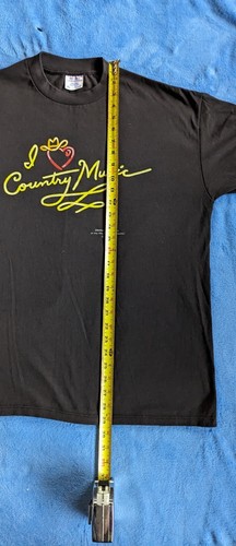 I LOVE COUNTRY MUSIC XL T-Shirt Vintage Schuhkarton Grüße 90er Made In USA - Bild 5 von 5