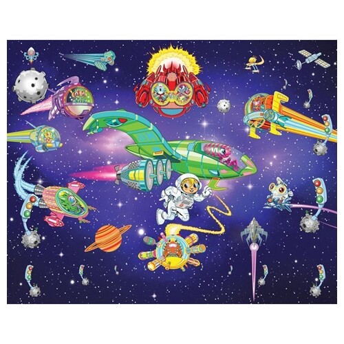 Arrivano gli alieni poster murale 12 pannelli [40502] Walltastic | eBay