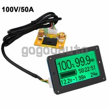 TF02 100V 50A Battery Capacity Tester Voltage Current Display Coulometer Counter