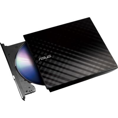 ASUS SDRW-08D2S-U Lite, externer DVD-Brenner, schwarz (glänzend)