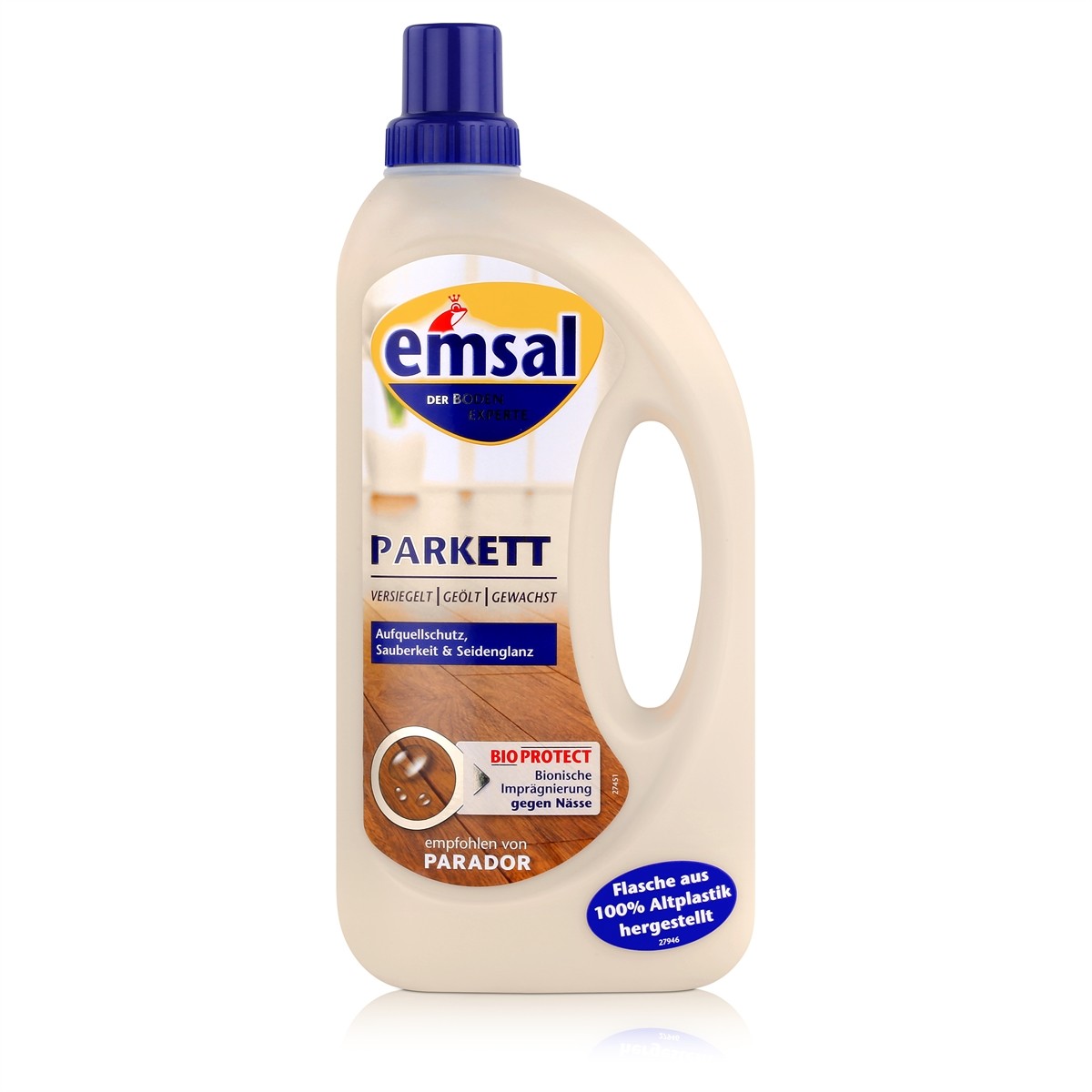 emsal Boden-Pflege Parkett 1 Liter mit Bioprotect Imprägnierung