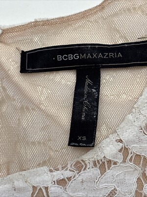 BCBG Maxazria Ivory Lace Dress Sz XS | eBay