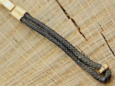 Vintage NOS Unused JB Champion Rolled Gold Plate Black Cord Watch Band Loop End