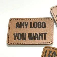 Personalized HAT PATCH Engrave Your Own Business Logo Image Text Iron On Patches