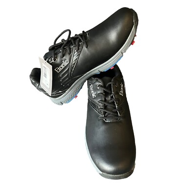 Etonic Mens EG500BKB Black Stabilize 2.0 Waterproof Cleats Size 9M Golf Shoes
