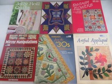 Lot of 6 Quilting Books With Patterns, Patchwork, Quilts Mixed Lot A