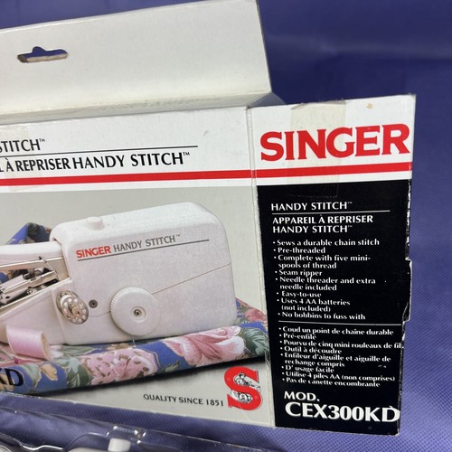 Vintage Singer Handy Stitch, CEX300KD, Handheld Sewing Machine D4 - Picture 5 of 10