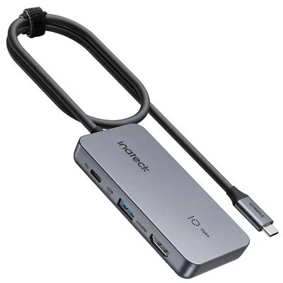 Inateck Hub USB C 7 in 1, 4k HDMI USB 3.2 Gen 2 Velocità, Cavo 50cm