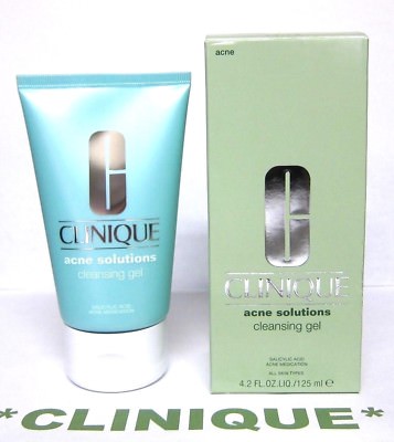 CLINIQUE Acne Solutions Cleansing Gel FULL SIZE (4.2oz/125mL) BNIB
