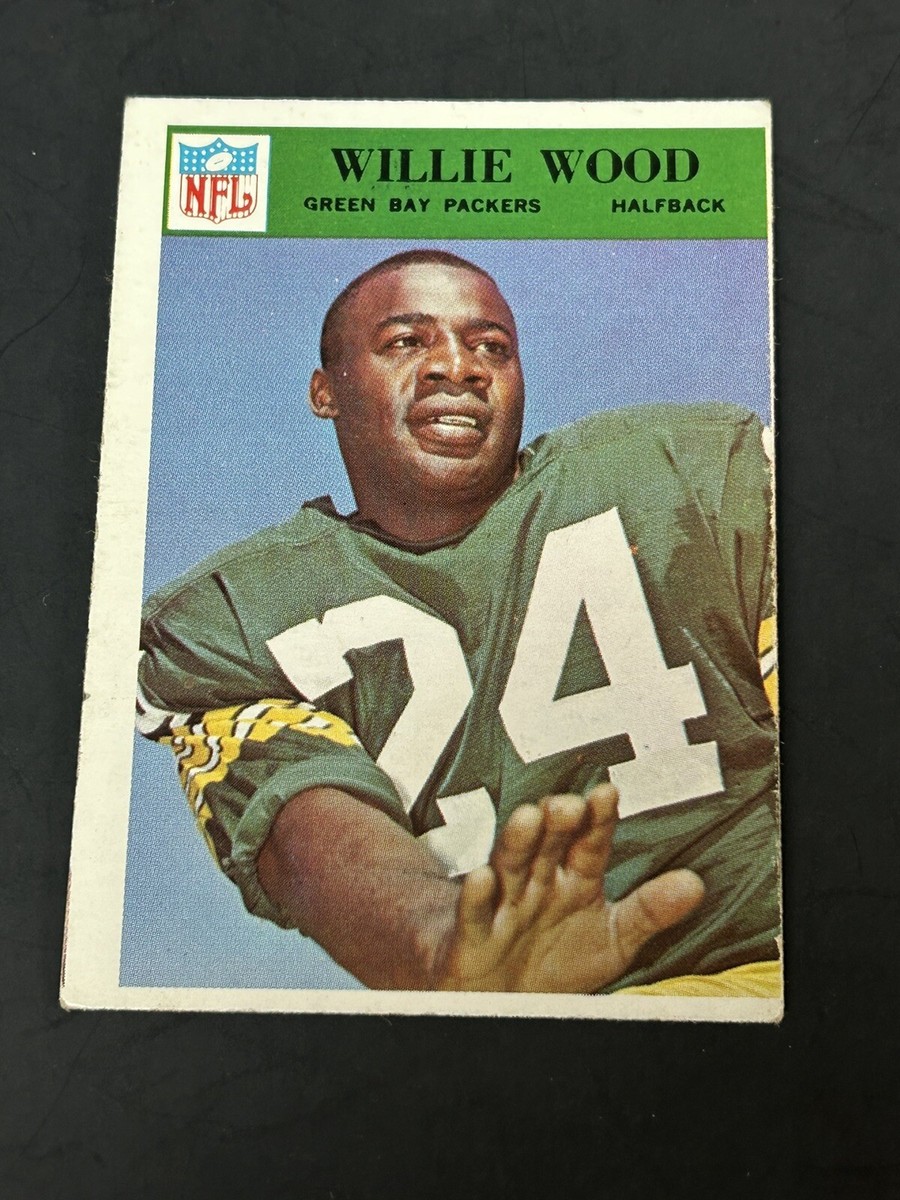 1966 Philadelphia Football #90 Willie Wood EX HOF Green Bay