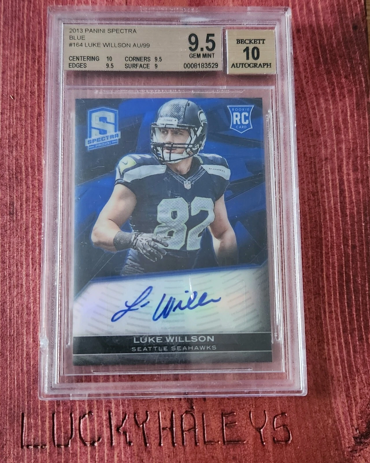 Luke Willson Panini Spectra City Limits #96 Blue