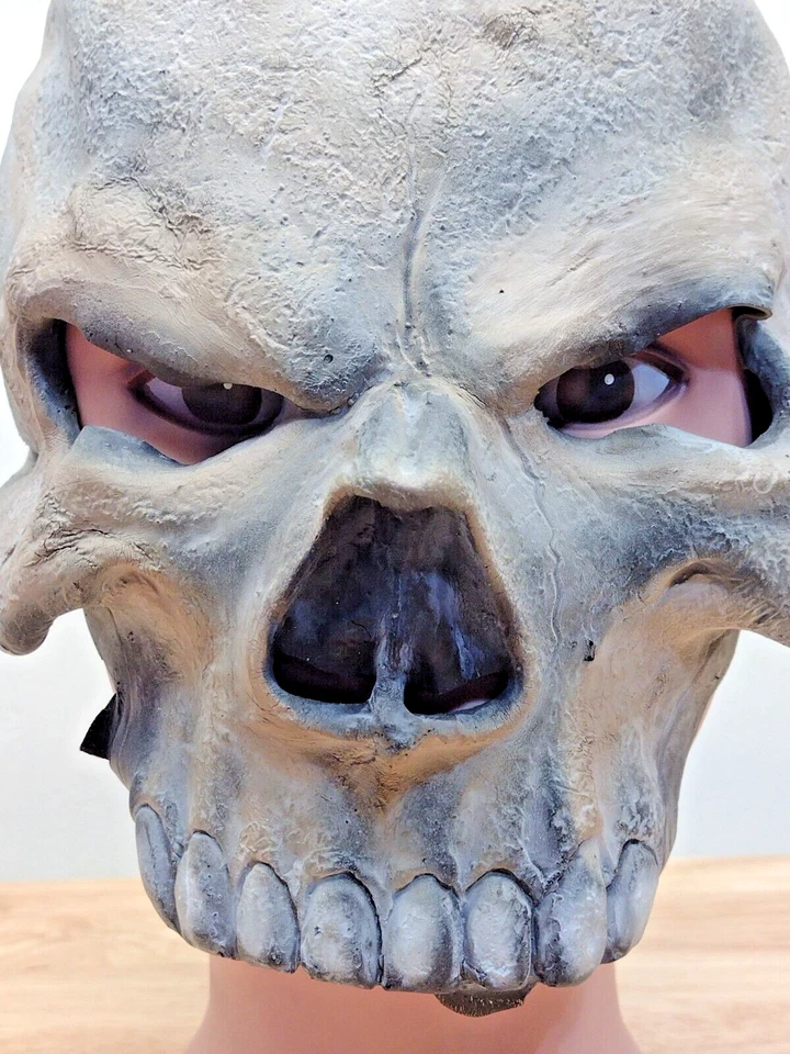 De colección Rubí Scary Tough Calavera Media Máscara Látex Disfraz Accesorio Adulto Adolescente Foto 3 de 4