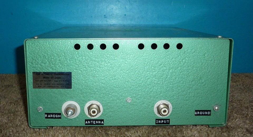 Murch Electronics UT2000A Antenna Tuner 3.530MHz 2kW Free Shipping eBay