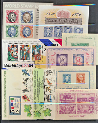 USA Collection 16 Different Mint NH Souvenir Sheets Brookman Retail Val $136.40