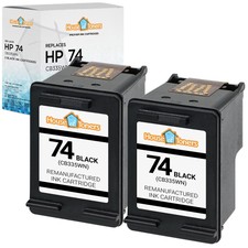 2PK Fits HP 74XL Black Ink Cartridge for HP Officejet J5790 J6405 J6410 J6415
