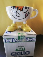 LE TAZZE PAZZE LATTE GIGLIO PIEDI GIALLI MUG CUP TAZZA CAFFÈ THÉ VINTAGE