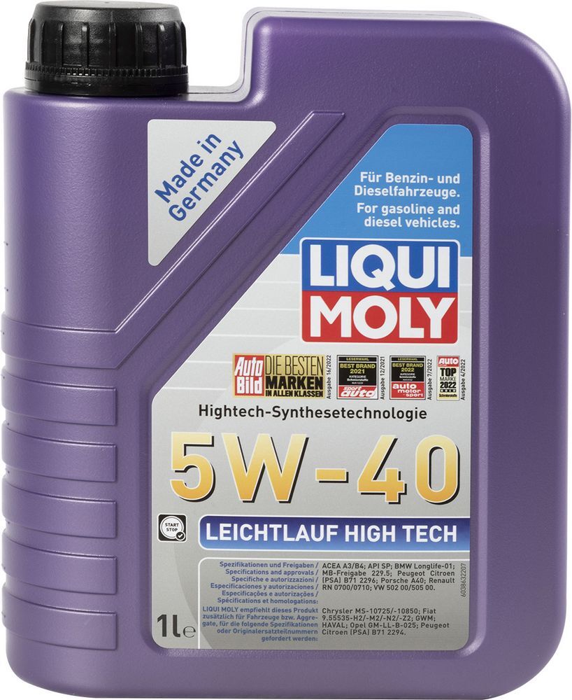 Olio motore Leichtlauf High Tech 5W-40 1L LIQUI-MOLY