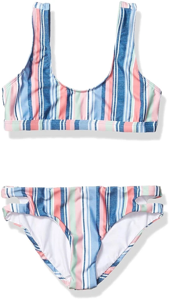 Splendid 252274 女孩运动胸罩镂空多游泳套装泳装 12 码 — 第 2/2 张图片