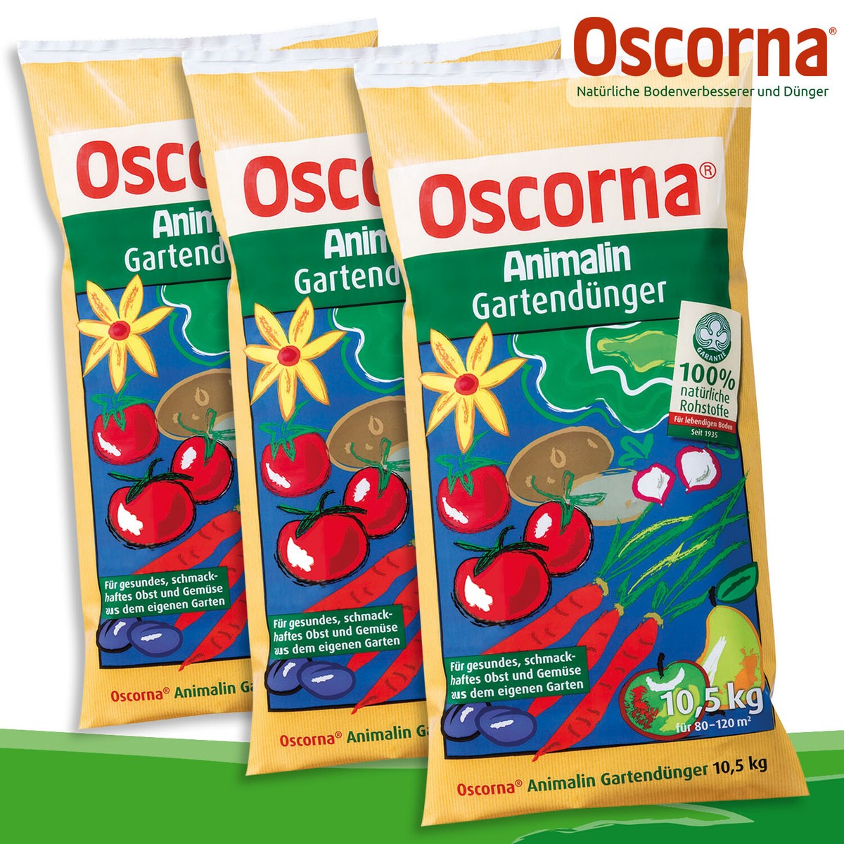 Oscorna-Animalin 3 x 10,5 kg Gartendnger | Organischer NPK-Dnger 7-4-0,5  4005494002147| eBay