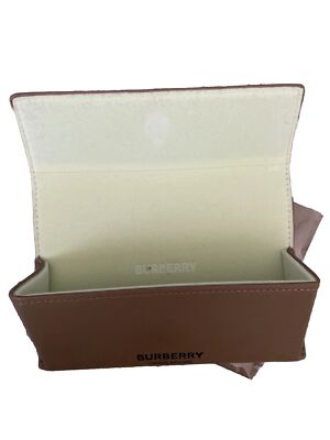 Burberry London Tan Brown Case Glasses or Sunglasses Soft Leather Case New Burberry London Tan Brown Case Glasses or Sunglasses Soft  main image 4