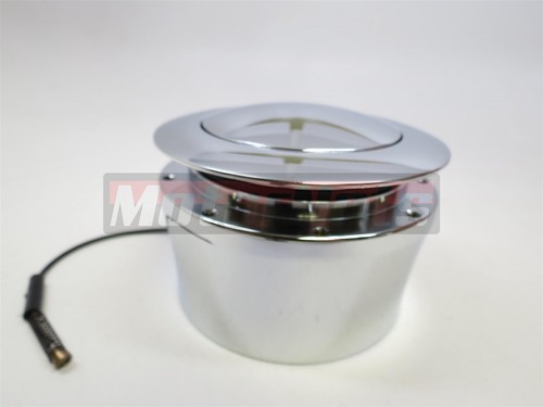 Adaptador de columna de volante cromado GM de 9 orificios + botón de bocina Billet aluminio - Imagen 6 de 8