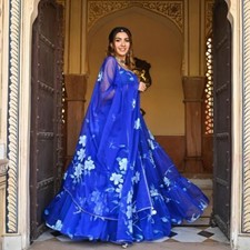 Latest Georgette With Printed Stylish Lehenga Choli With Dupatta For Reception
