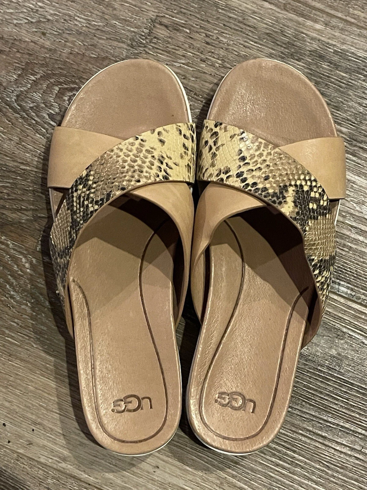 Sandali esotici UGG donna taglia 8 5 Kari incrociati incrociati incrociati