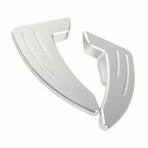 Extensión de palanca de cambios de volante plateado 2 piezas para Dodge Challenger 15+ - Imagen 3 de 4
