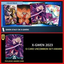 X-GWEN 2023-UNCOMMON 13 CARD SET+AWARD-TOPPS MARVEL COLLECT