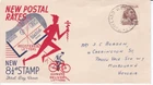 AFD5059) Australia 1950 8½d Aborigine on Wide World FDC. Addressed.