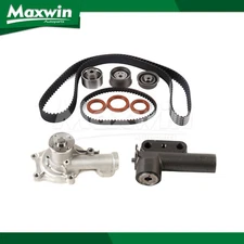 Timing Belt Water Pump Kit Hydraulic Tensioner for 90-92 Mitsubishi Galant 2.0L