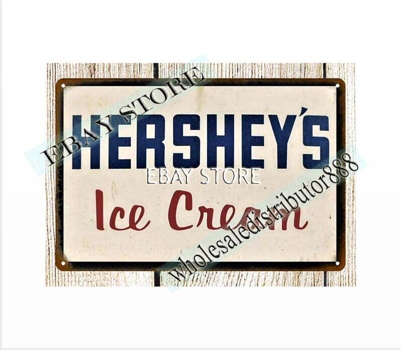 Hershey's Ice Cream metal tin sign antique reproduction metal