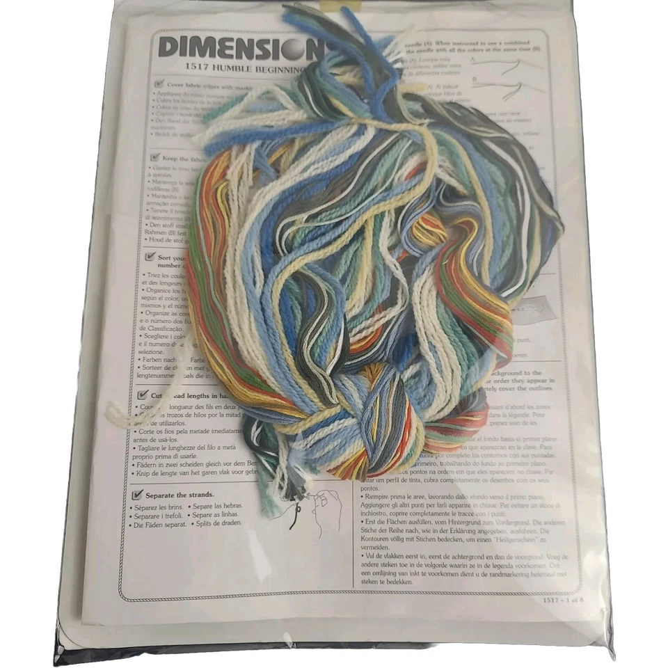 DIMENSIONS Needlepoint Kit gallery crewel HUMBLE BEGINNINGS James Himsworth 1517 - Image 3 of 3