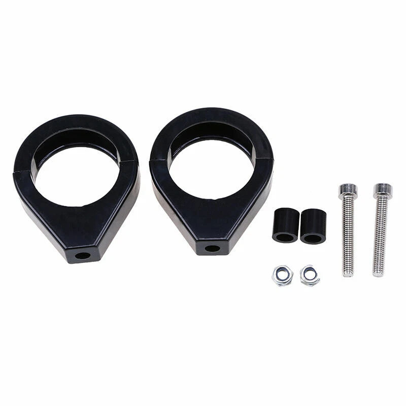 Montaje de horquilla de señal de giro de luz de 39 mm para la mayoría de las bicicletas Harley Suzuki Kawasak Yamaha Foto 3 de 4