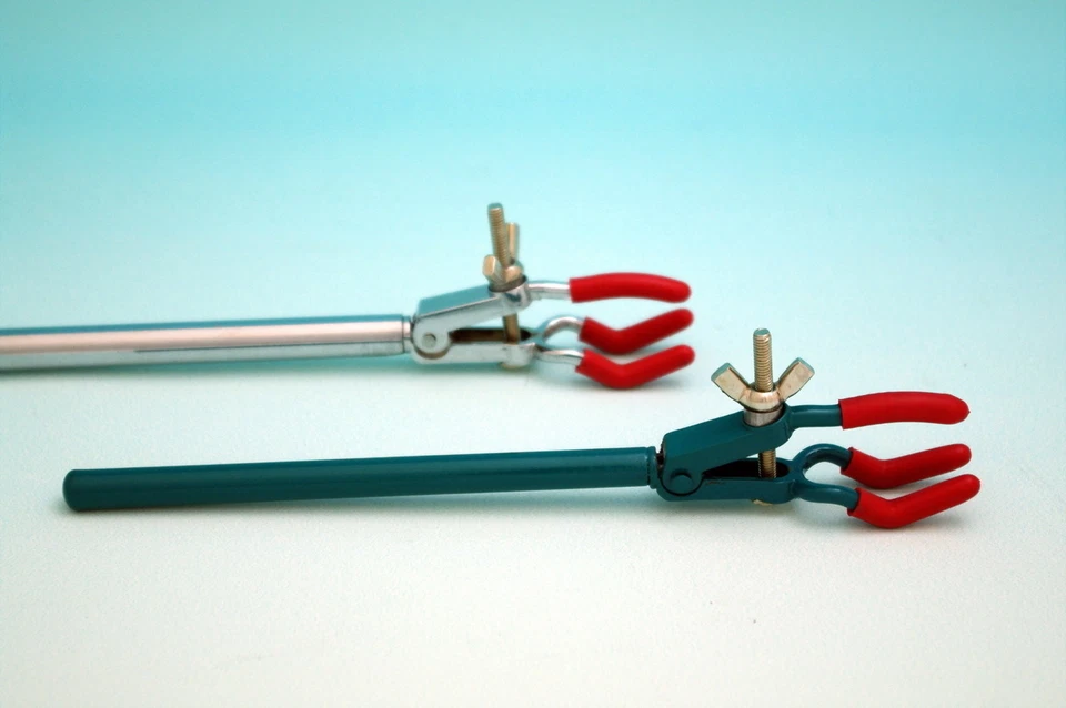 BEYONDSUPPLY two Lab small Extension Alloy Clamp Condenser Three Finger prong Clamp new