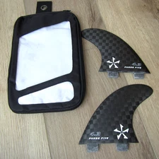 NEW PHASE 5 FIVE WAKESURF BOARD CARBON 4.3 INCH TWIN FINS