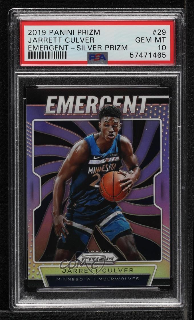 2019-20 Panini Prizm Emergent Silver Jarrett Culver PSA 10 GEM MT Rookie RC 19sj