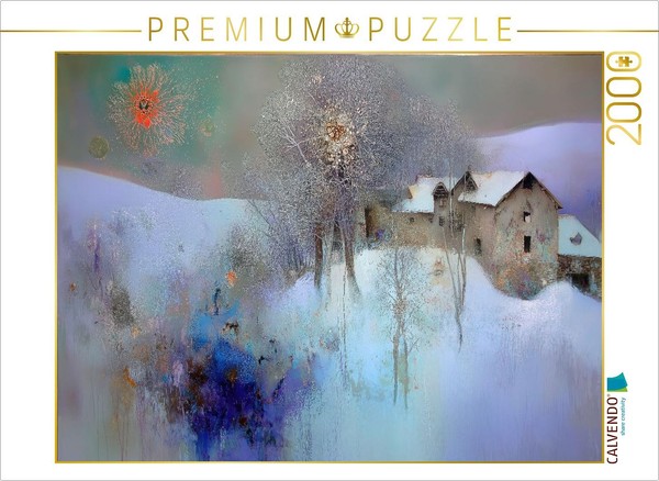 Calvendo Puzzle Winter At The Estate | 2000 Pieces, Finished Size 35.4 × 26.4 In-image