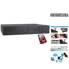 8CH 1080P Hybrid DVR & NVR CCTV System with 1TB HDD - Smart Security Solution