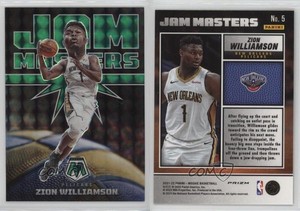 2021-22 Panini Mosaic Jam Masters Green Mosaic Prizm Zion Williamson #5